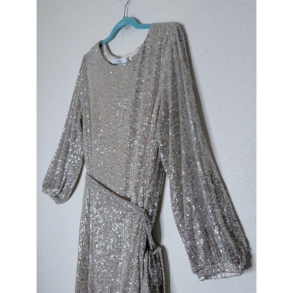 Rickis Sequin Dress Womens 2XL Gold Shimmer Sparkle Glam Party Event NWT$79 - Picture 3 of 16